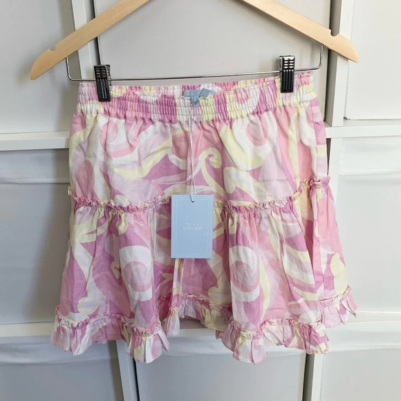 Hill House The Paz Skirt Pink Size Medium NWT - Picture 3 of 4